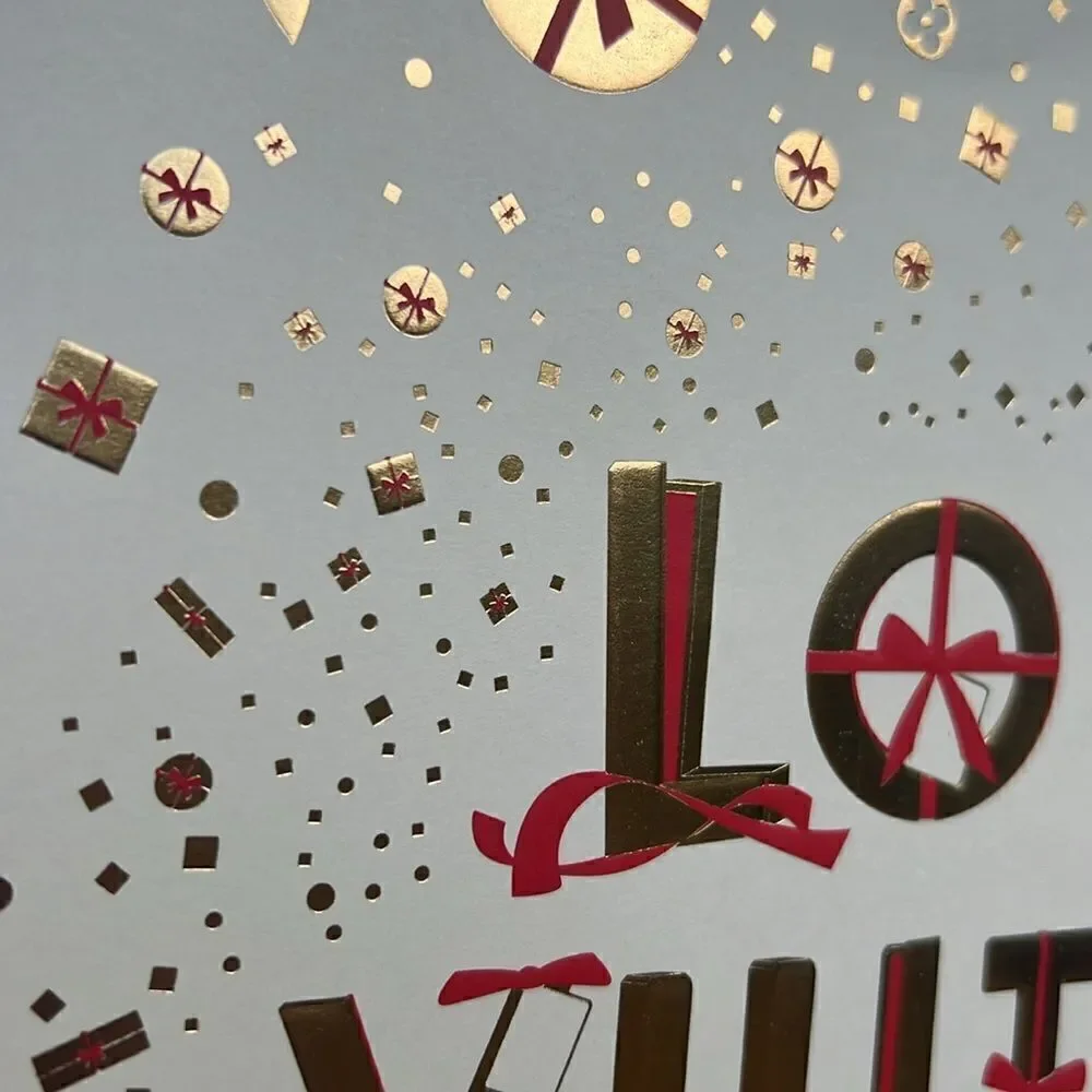 Louis Vuitton Limited Edition Holiday Gift Bag with bows